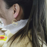 Personalized Name Earrings Stainless Steel Drop Earrings