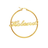 Personalized Name Earrings Stainless Steel Dangler Earring 1pair