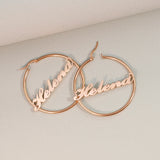 Personalized Name Earrings Stainless Steel Dangler Earring 1pair