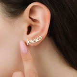 Custom Name Stud Earrings - Personalized Name Jewelry - Name Earrings