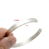 Personalized Name Engrave Women's Rose Tone Steel Cuff Bracelet