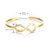 Personalized Family Bracelets Infinity Cuff Bangles