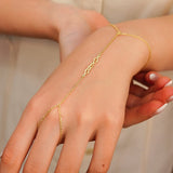 Custom Name Hand Chain Stainless Steel Bracelet