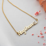 Custom Name Heart Necklace Stainless Steel Chain Women's Jewelry Gift