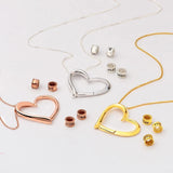 Personalized Heart Necklace Mother's Gift