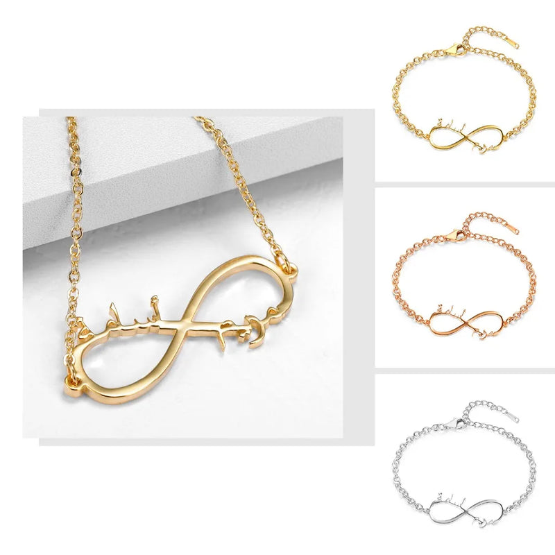 Infinity Rose Bracelet & Friendship Cuff