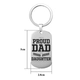 Personalized Name Keychain Men Car Keychain Stainless Steel Fish Hook Charm