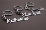 Custom Arabic Name Keychain Stainless Steel Letter Nameplated Keychains