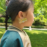 Personalized Acrylic Name Stud Earrings for Girls