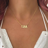 Personalized Name Necklace, Dainty Gift for Her, Custom Name Plate