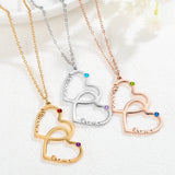 Personalized Name Necklace Birthstone Necklace Stainless Steel Jewelry