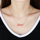 Personalized Name Necklace Heart Necklace Stainless Steel Nameplate Baby Jewelry