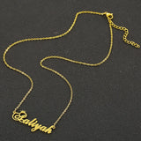 Crown Nameplate Necklace Women Girls Aaliyah Alice Alana Amy