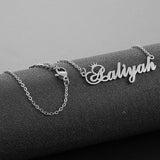 Crown Nameplate Necklace Women Girls Aaliyah Alice Alana Amy