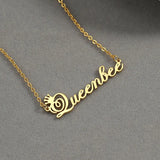 Personalized Crown Name Necklace, Custom Jewelry