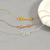 Personalized Crown Name Necklace, Custom Jewelry