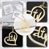 Personalized Arabic Name Necklace Stainless Steel Islam Gift Pendant