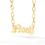 Personalized Name Necklace English Name Jewelry Stainless Steel Necklace Pendant