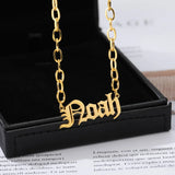 Personalized Name Necklace English Name Jewelry Stainless Steel Necklace Pendant
