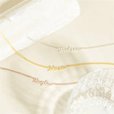 Custom Name Necklace Pendant Cuban Link Chain Men's Stainless Steel
