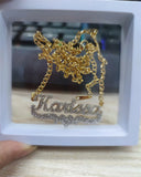 Personalized Bling Name Necklace for Women Kids