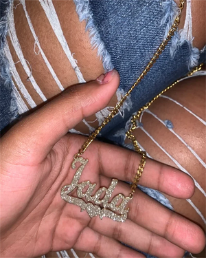 Personalized Bling Name Necklace for Women Kids