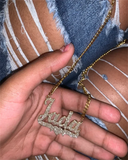 Personalized Bling Name Necklace for Women Kids