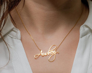 Personalized Name Necklace - Stainless Steel - Custom Gift for Women