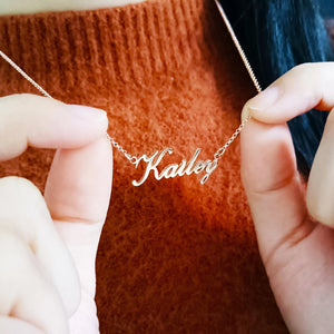 Personalized Name Necklace Stainless Steel Gift Jewelry Women