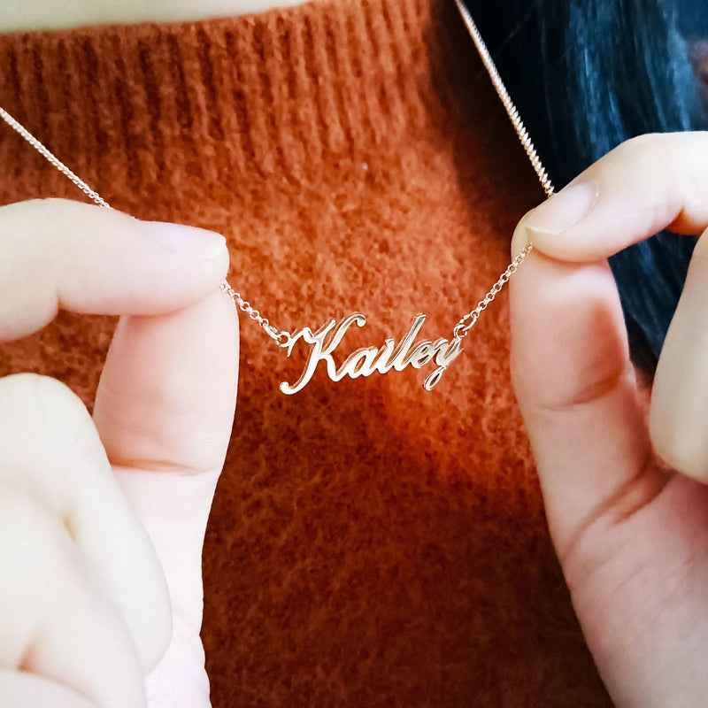Personalized Name Necklace Stainless Steel Gift Jewelry Women