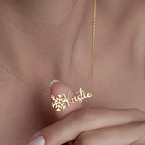 Custom Snowflake Name Necklace, Stainless Steel Gift