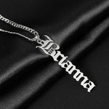 Personalized Name Necklace, Customized Nameplate Necklaces Stainless Steel