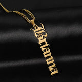 Personalized Name Necklace, Customized Nameplate Necklaces Stainless Steel