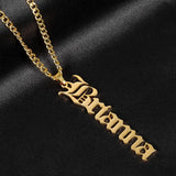 Personalized Name Necklace, Customized Nameplate Necklaces Stainless Steel