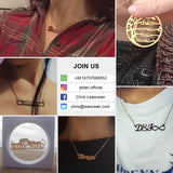 Personalized Name Necklace Nameplate Necklaces Stainless Steel