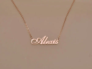 Personalized Name Necklace Stainless Steel Pendant Gift for Mom