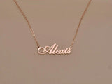 Personalized Name Necklace Stainless Steel Pendant Gift for Mom