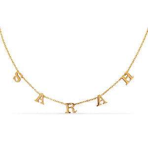 Personalized Name Necklace Dainty Chocker 925 Silver