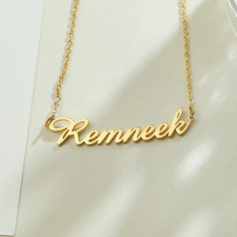 Personalized Name Necklace, Dainty Name Necklace, Name Necklace Gold