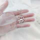 Personalized Name Necklace Dog Paw Necklace Pet Charm Jewelry