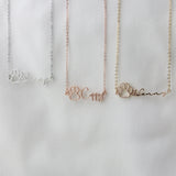 Personalized Name Necklace Dog Paw Necklace Initial Bone Pet Charm Jewelry