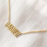 Custom Stainless Steel Double Line Name Necklace