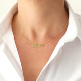 Custom Stainless Steel Double Line Name Necklace