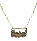 Personalized Name Necklace For Women 18K Double Plated Stainless Steel Pendant