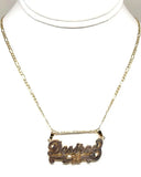 Personalized Name Necklace For Women 18K Double Plated Stainless Steel Pendant