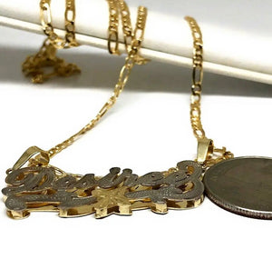 Personalized Name Necklace For Women 18K Double Plated Stainless Steel Pendant