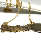 Personalized Name Necklace For Women 18K Double Plated Stainless Steel Pendant