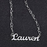 Personalized Name Necklace Name Nameplate Pendant Heart Chain Jewelry For Women