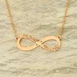 Personalized Name Necklace Infinity Necklace Mother Jewelry Friendship Gift