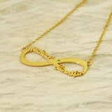 Personalized Name Necklace Infinity Necklace Mother Jewelry Friendship Gift
